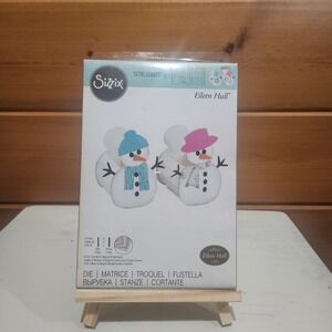 Sizzix Scoreboards L Die Cut 664511 Eileen Hull Snowman Box Winter 2020 Holiday